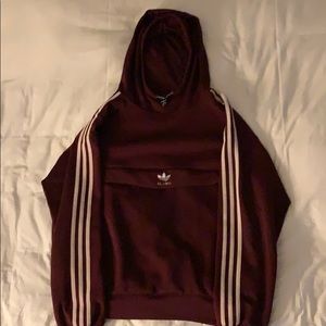 maroon adidas hoodie